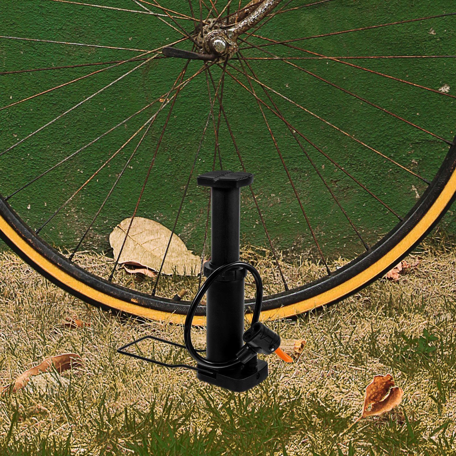 High-Pressure Foot Tire Pump Portable Mini Handheld Bike Inflator Fast Pumping Air Pump for Cycling Emergency Use