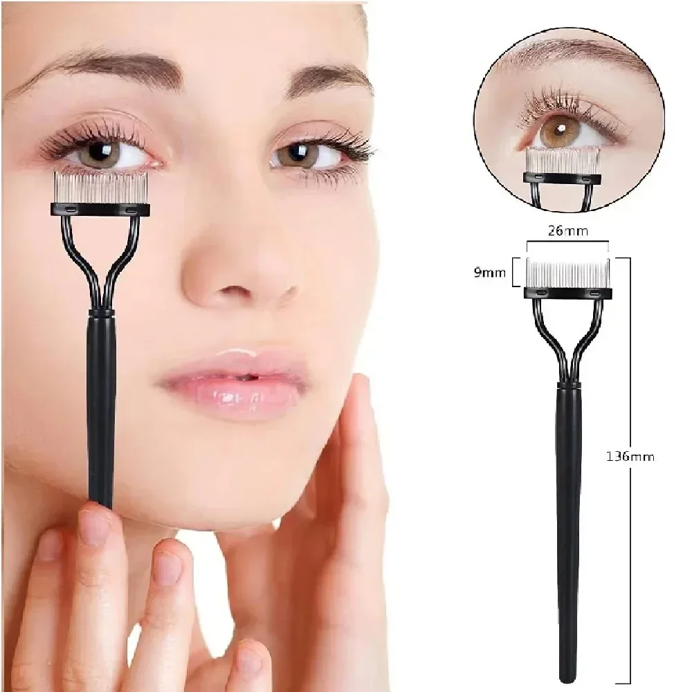 1Pcs Eyelash Curler Beauty Makeup Lash Separator Foldable Metal  Brush Comb Mascara Curl   Cosmetic Tool