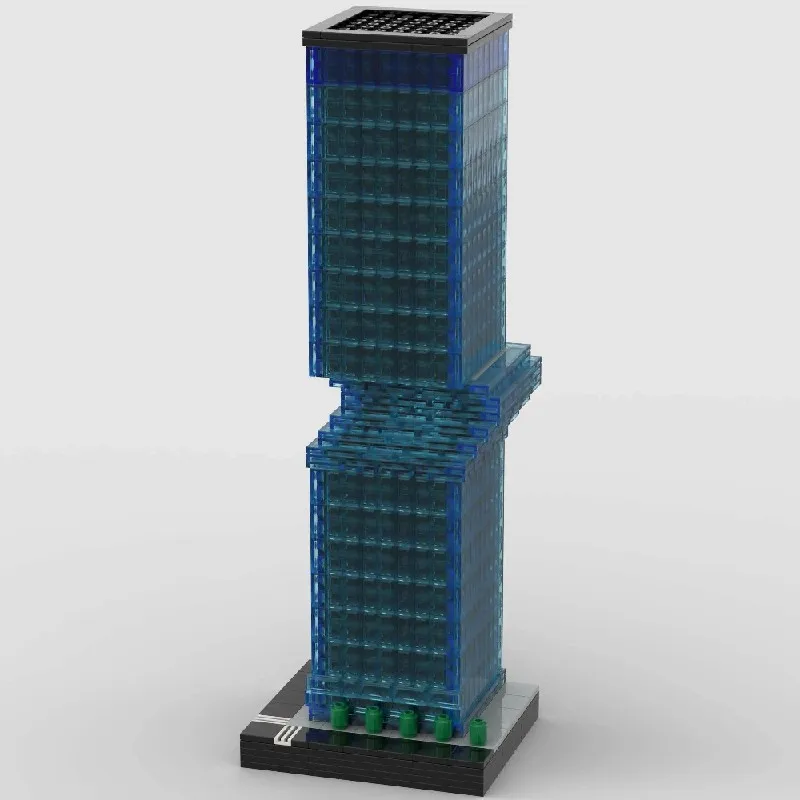 مجموعات مباني منزل برج بانوراما، متجر شقة المدينة، مجموعة نماذج كتل المباني المعيارية، هدية للأطفال 1892 قطعة #2