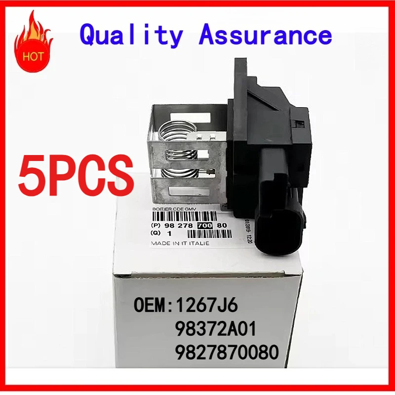 

5PCS For Peugeot 207 208 407 508 For Citroen C2 C3 DS3 Do Radiador Do Motor Resistor Relay 1267J6 98372A01 9827870080
