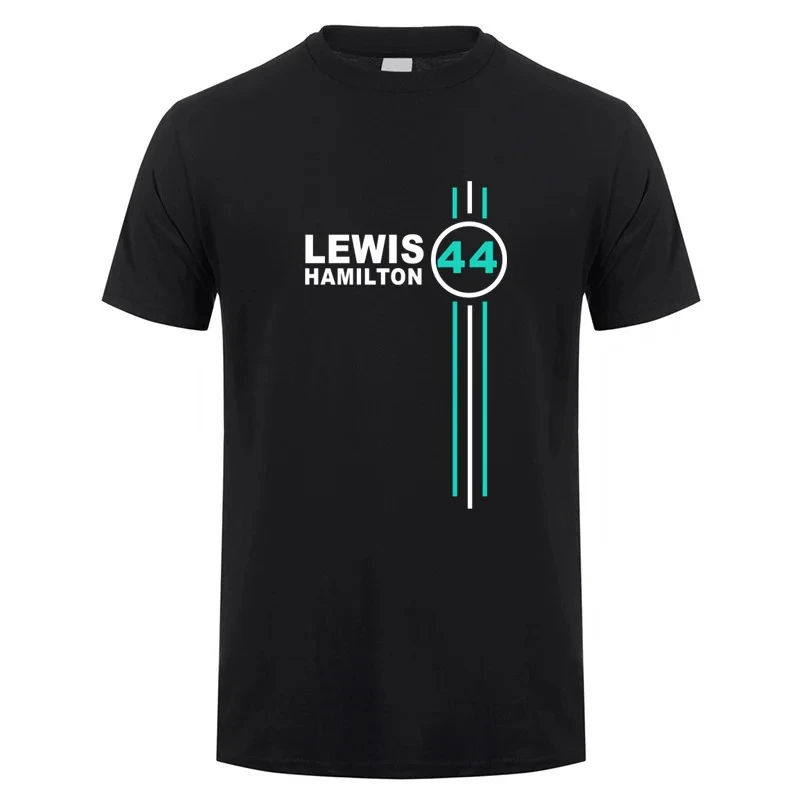 

Lewis Hamilton 44 T Shirt Summer Men Cotton Short Sleeve T-shirts Lewis Hamilton Man Tops Tee 71857