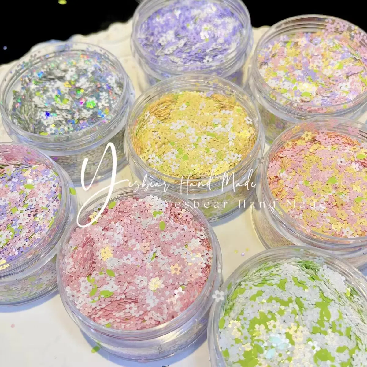 6g/box Small  Flower Sequin 3D Nail Decoration  Nail Art Decoration Glitter Nails Accessories  eauty Salon Nail