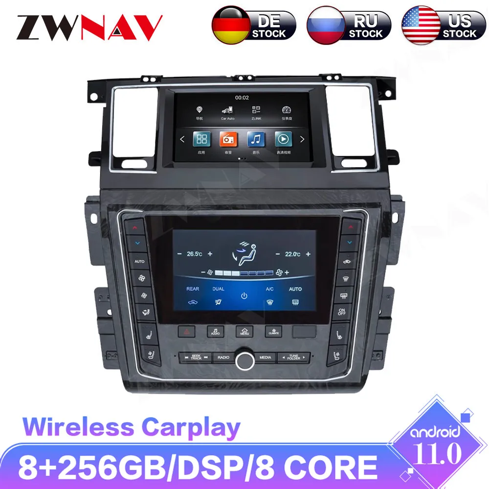 Schermo Android 11 Tesla per NISSAN PATROL Y62 per Infiniti QX80 2010-2020 autoradio GPS Navig lettore multimediale unità principale Stereo