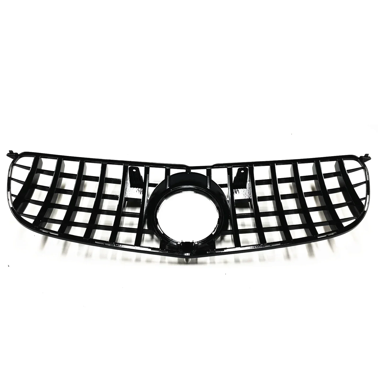 New！ Front Grille Grill For Mercedes-Benz GLS-Class X166 2016+ GLS400 GT Style Silver/Black Car Upper Bumper Intake Hood Mesh Gr