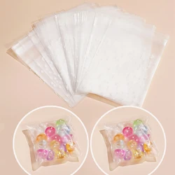 50pcs Polka Dot Printed Matte Resealable Poly Opp Bags Self Adhesive Plastics Bags For DIY Gifts Jewelly Making Seal Bags