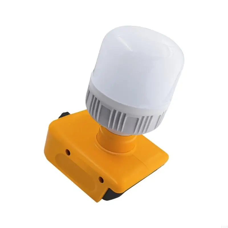 P9FB Wireless Construction Site Lamp Work Light 1300LM with E27 LED Bulb for Camping Hiking Fishing & Emergency Lighting Need