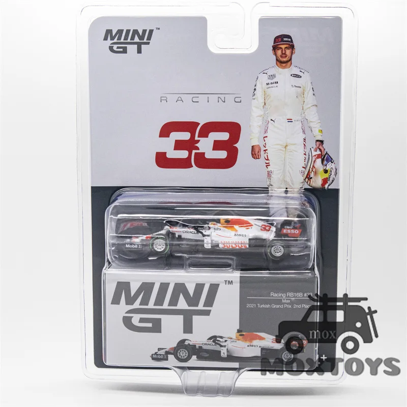 MINI GT Mijo 1:64 2021 F1 RB Racing RB16B Turkish GP White #33 Max / #11 S.Perez Model Car