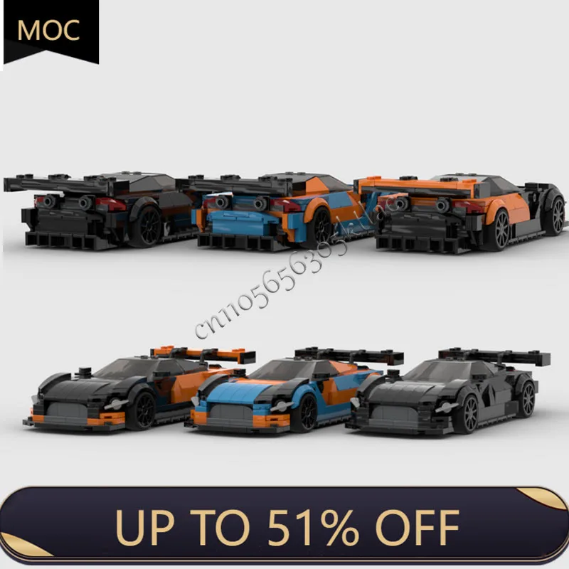 843PCS MOC Velocità Competizione Serie GT3 Evo Auto Sportive Building Blocks Modello FAI DA TE Tecnologia Creativa Giocattolo di Mattoni Regalo Del Festival Del Capretto