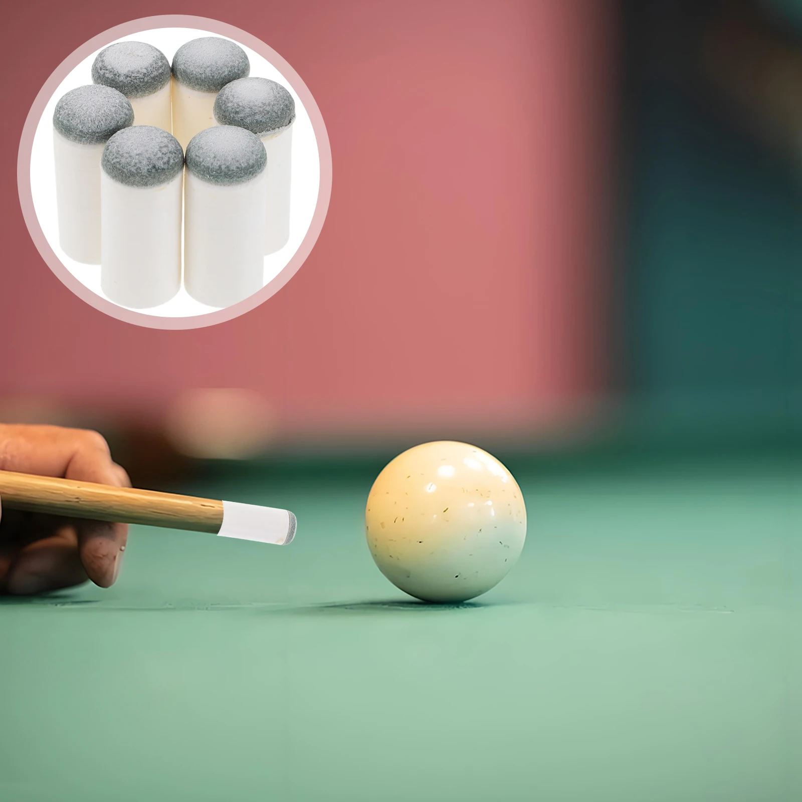 

40pcs Billiard Pool Cue Tips Premium Replacement Maintenance Accessories For Pool Table Stick Durable Wear Resistant