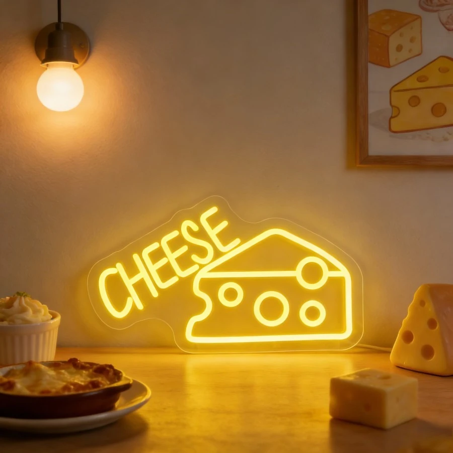 

Неоновая LED-вывеска «Сыр» с USB-питанием и регулировкой яркости для кафе, кондитерских, пекарен, кухонь, вечеринок, в качестве подарка, для декора стен