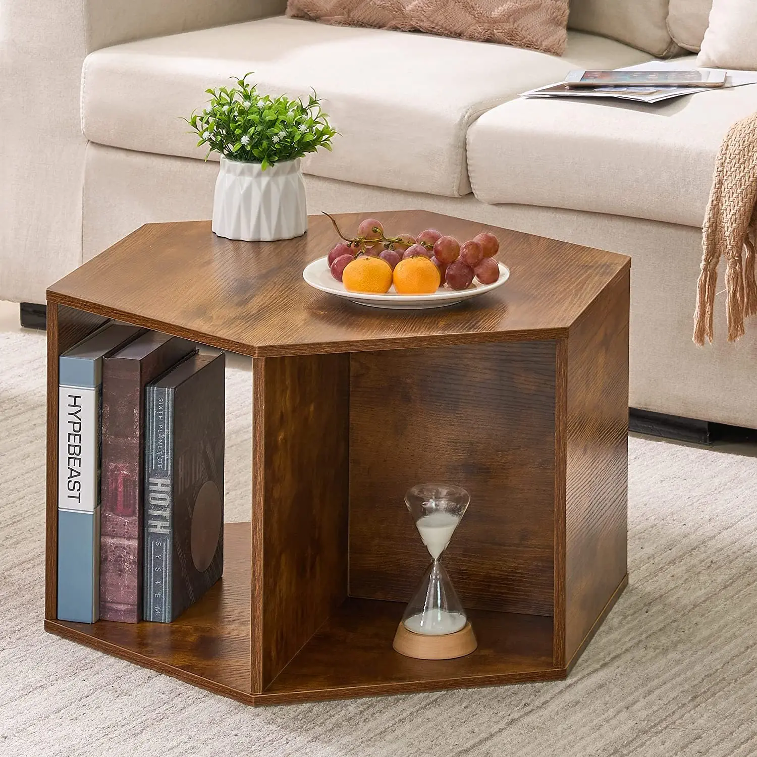 

！@Ins Style Nordic Panel Coffee Table Living Room Polygonal Negotiation Table Modern Minimalist Reception Conference Table