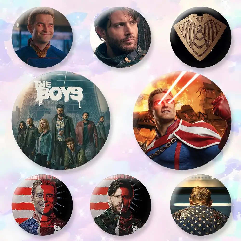 

H-Homelander The B-Boys Soldier Boy Button Pins Backpack Clothing Decor Brooch Badge Jewelry Gifts for Kids