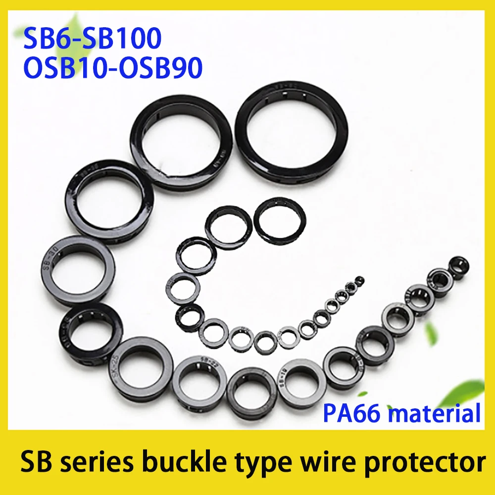 PA66 Plastic Buckle Type Wire Protection Sleeve SB Nylon Furniture Hole Decoration Plug Machine Cabinet Through Coil Seal Ring