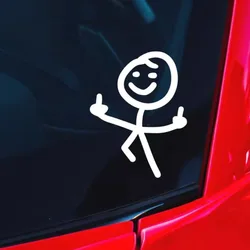 1PC Despising Matchstick Man Funny Motorcycle Stickers Waterproof Fairing Fuel Tank DIY Car Window Trunk Durable Vinyl Decals