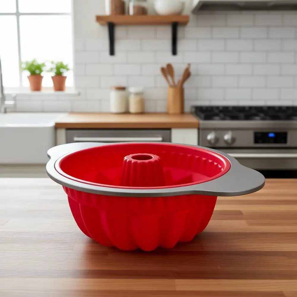 

Прочная стальная форма для выпечки кексов - с антипригарным силиконовым покрытием, без BPA, идеально подходит для желатиновых десертов и тортов