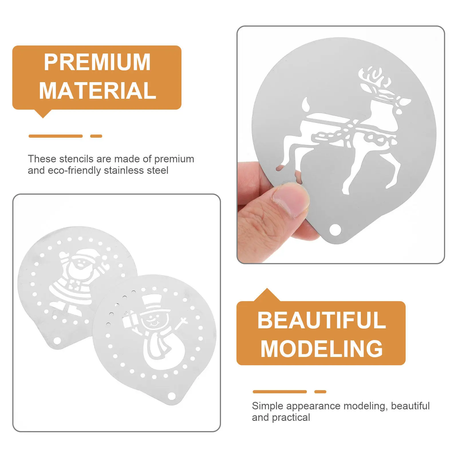 6Pcs Coffee Art Ste…