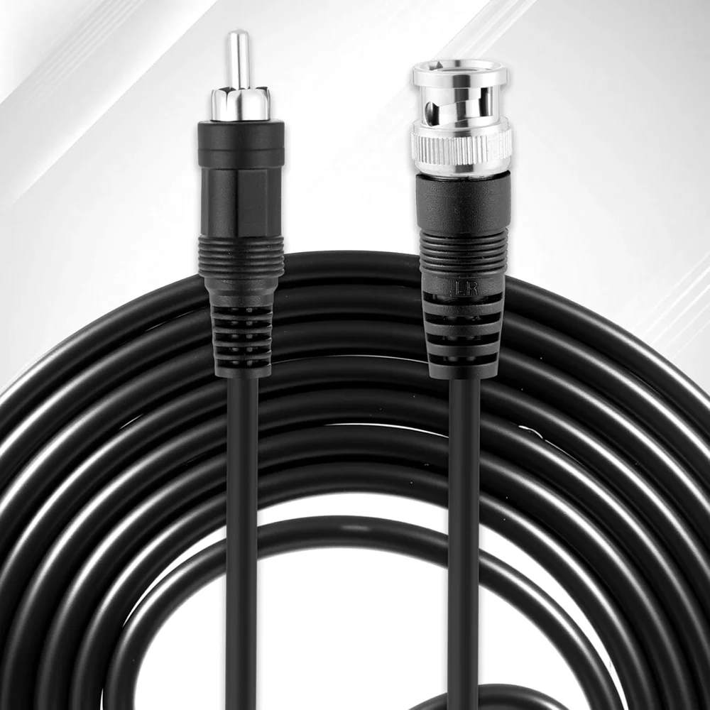 

BNC to RCA Extension Cable Coaxial Composite Video Connector Jack Converter Adaptor Composite Video Cable