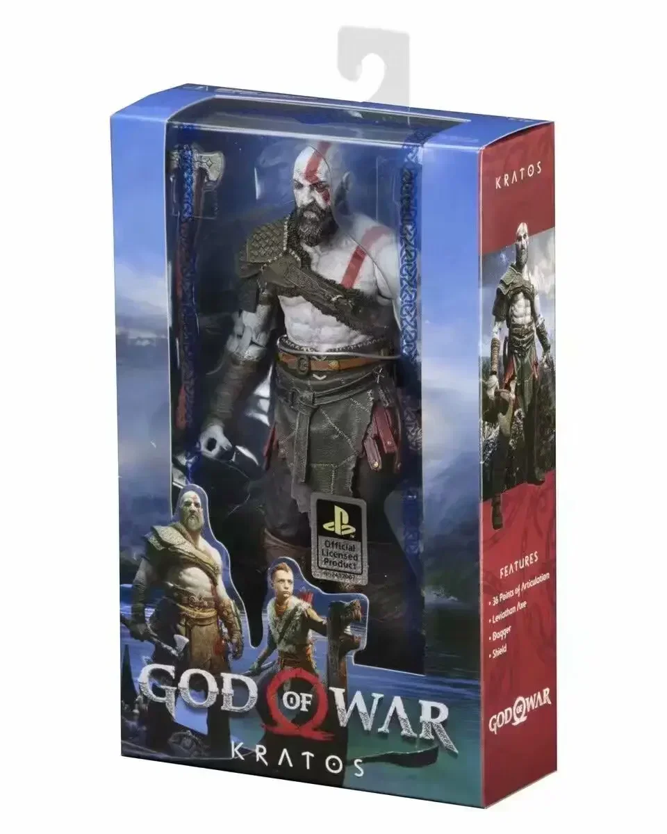 NECA God of War Ghost of Sparta Kratos figura de acción de PVC, estatua de juguete, regalo de colección, muñeca para niños, regalo de vacaciones para niños, 18cm