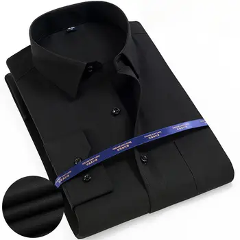 10 best sales Erkekler için beyaz uzun kollu gömlek - №3