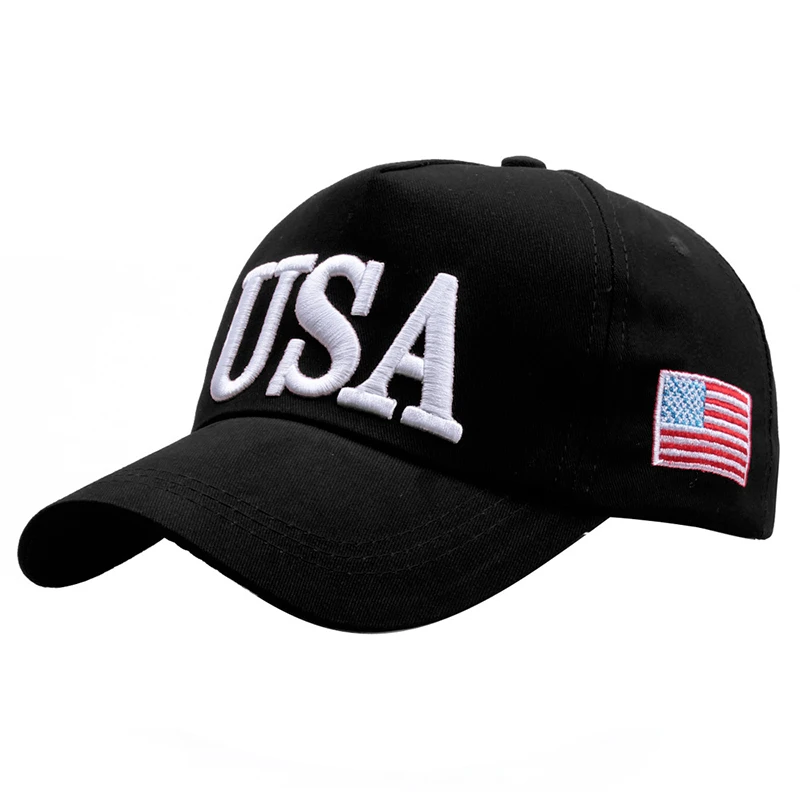 USA Embroidery Baseball Cap Men Women Outdoor Sports Cotton Snapback American Flag Hip Hop Sun Visor Trucker Dad Hat Gorras H006