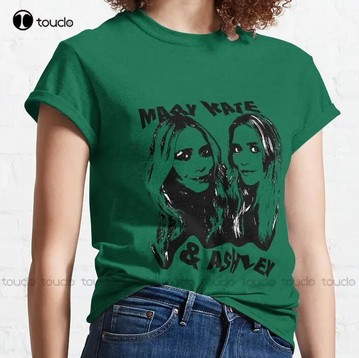 Mary Kate Ashley Olsen, 90S Twins Classic T-Shirt Fashion Design Casual Tee Shirts Tops Hipster Clothes Custom Gift Xs-5Xl