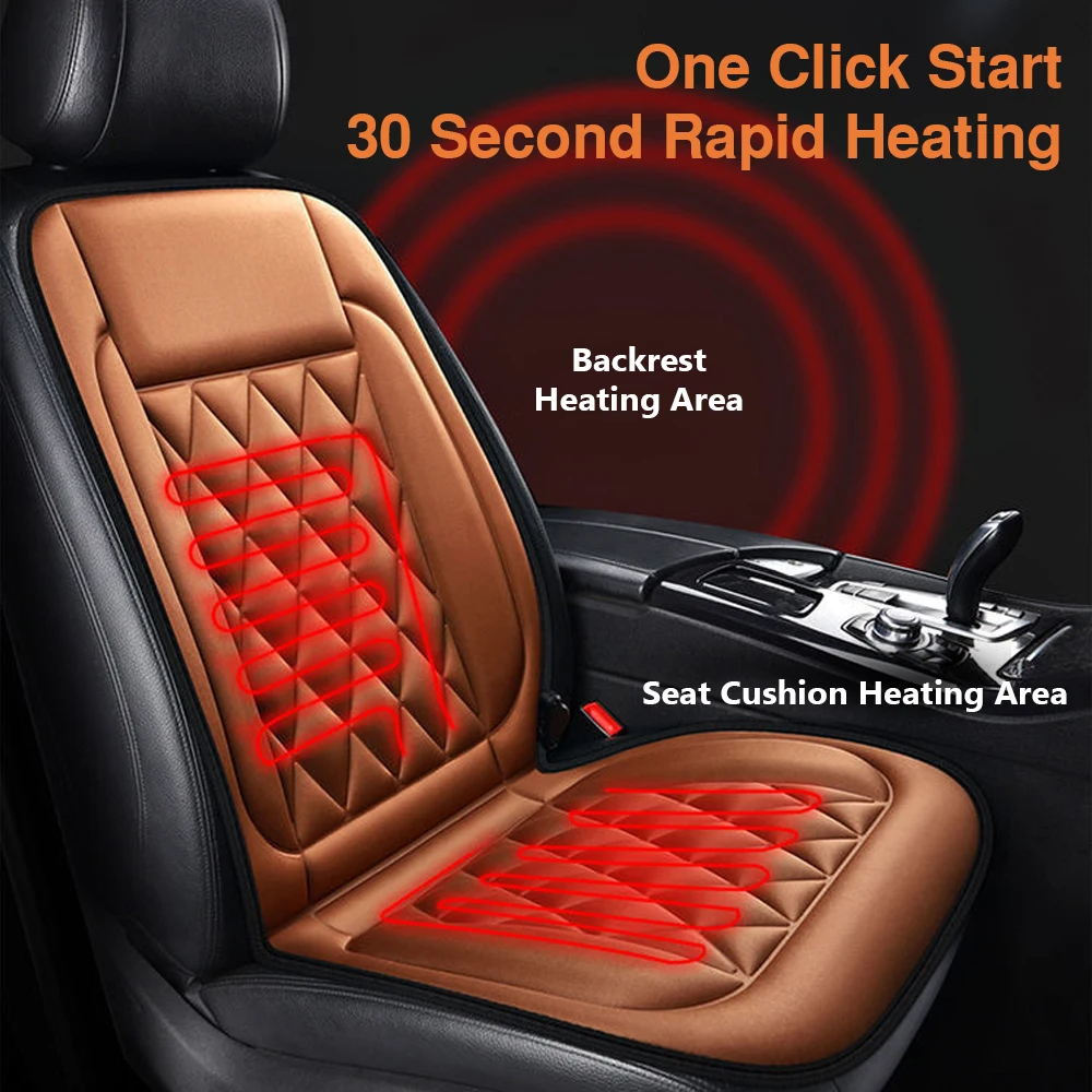 

Car Seat Heater 12V Electric Heated Car Heating Winter Fast Seat Warmer Cover Winter Seat Heating Pad Aquecedor 12v Para Carro