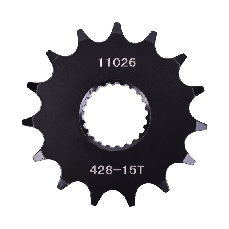 

428 15T Front Sprocket For Yamaha XG250 Tricker 05-07 XT250 08-19 XT250 X Serrow3C5 YBR250 07-11 XG 250 XT 250 YBR 250 428-15T