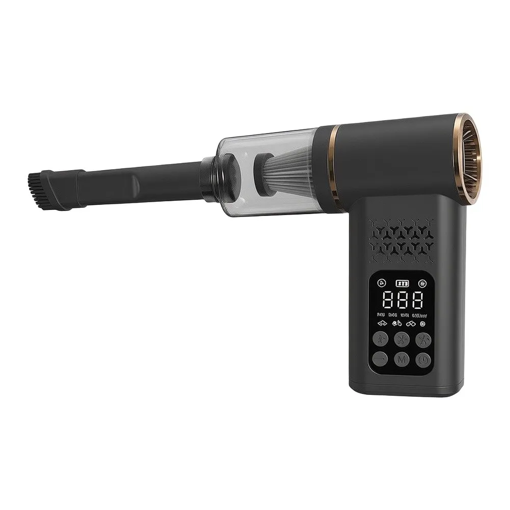 150 PSI Cordless Tire Inflator and Vacuum Cleaner Set for Use Compact Design LED Light 2000 mAh Rechargeable Battery