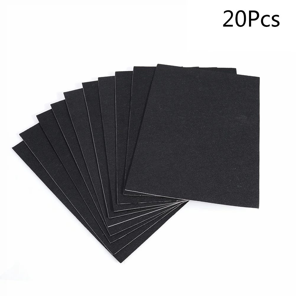 

20Pcs Furniture Sliding Pads Self-Adhesive Black Felt Sheets Durable Strong Adhesive for Crafts Gifts Decoration