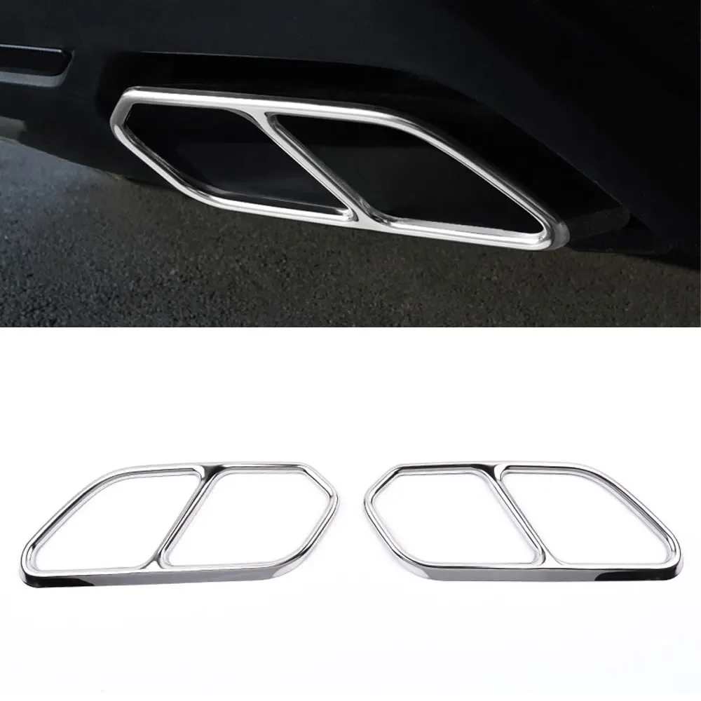 

New! For Volkswagen 2019 2024 Touareg exhaust pipe tailpipe decorative frame exterior modification accessories