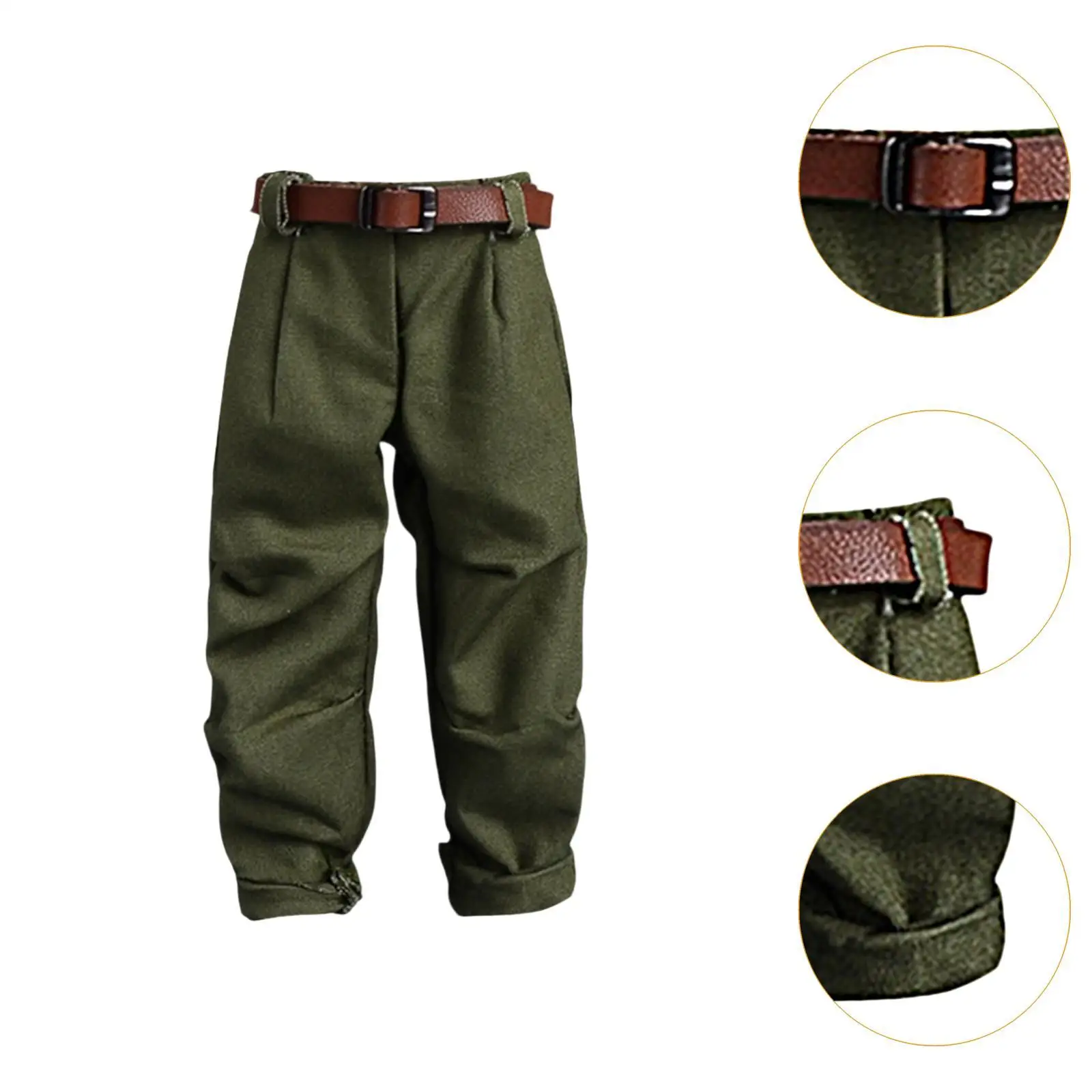 1:12 スケールハーレムパンツとベルト、アクションフィギュア服、カジュアルミニチュア人形コスチューム 6 インチアクションフィギュアアクセサリーコスチューム用