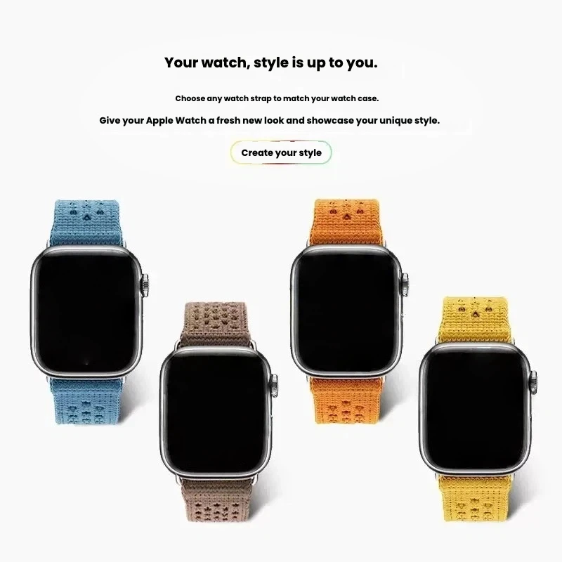 

Nylon woven watch strap For Apple Watch S11 10 9 8 7 Ultra 38 40 41mm 42mm 44mm 45mm 46mm 49mm Breathable wristband accessories