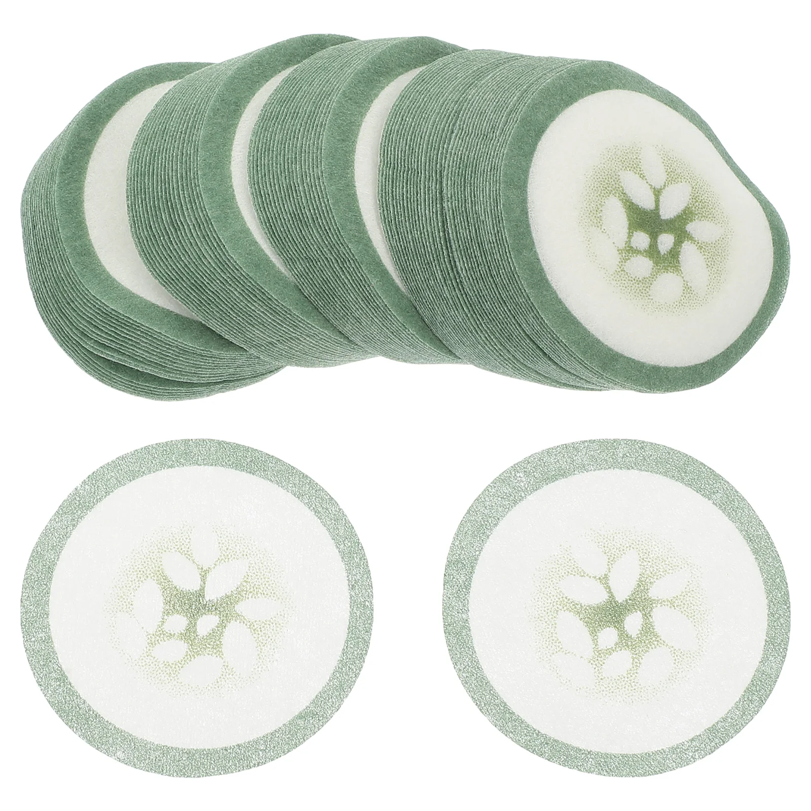 100pc Disposable Eye Pads Cucumber Printed Eye Patch DIY Skin Care Sheet Non Woven Professional Eye Care Patch For Beauty Salon