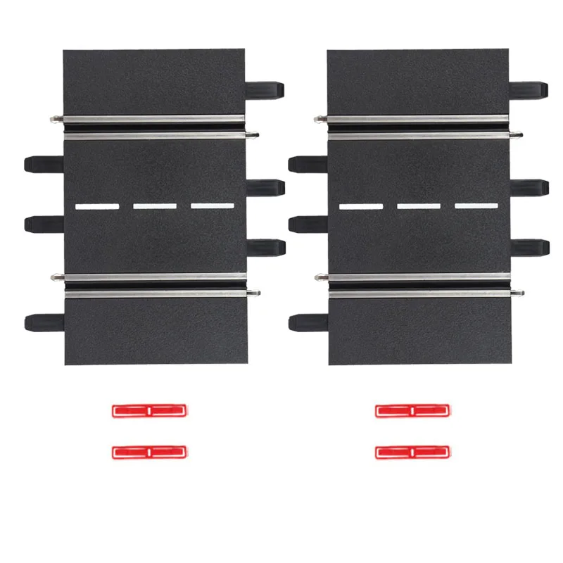 

Slot Car Track 1/32 Straight 4.52 in 11.5 Cm 20611 2 Pieces