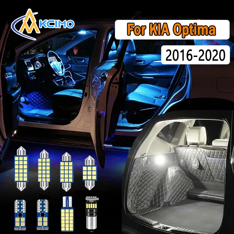 

Canbus LED Interior Light Kit For KIA Optima K5 2016-2020 Super Bright Dome Map Door Lights Easy Install Bulbs Set