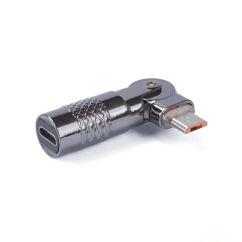 E56B USB 90Degree Rotatable Adapter Connectors for Seamlessly Charging Experience on Multiple Gadgets Data Transmission
