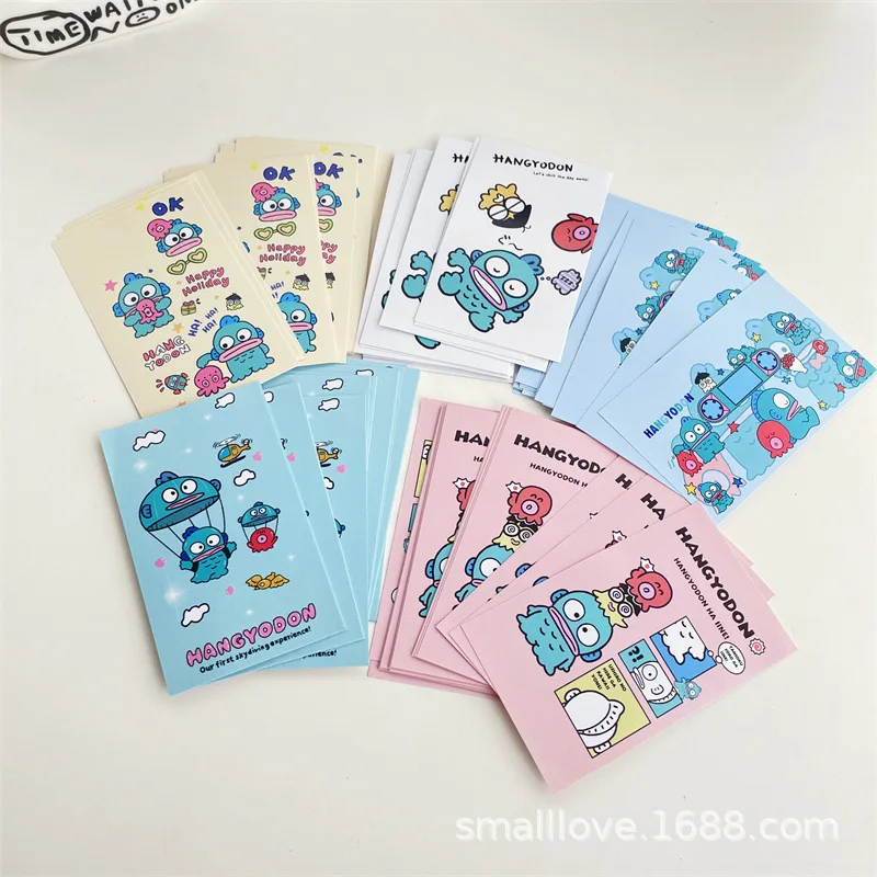 3-inch Sanrios Hangyodon Paper Unboxing Video Cartoon Girl Home Express Box Privacy Seal Sticker New Anime Usagi Chikawa Sticker