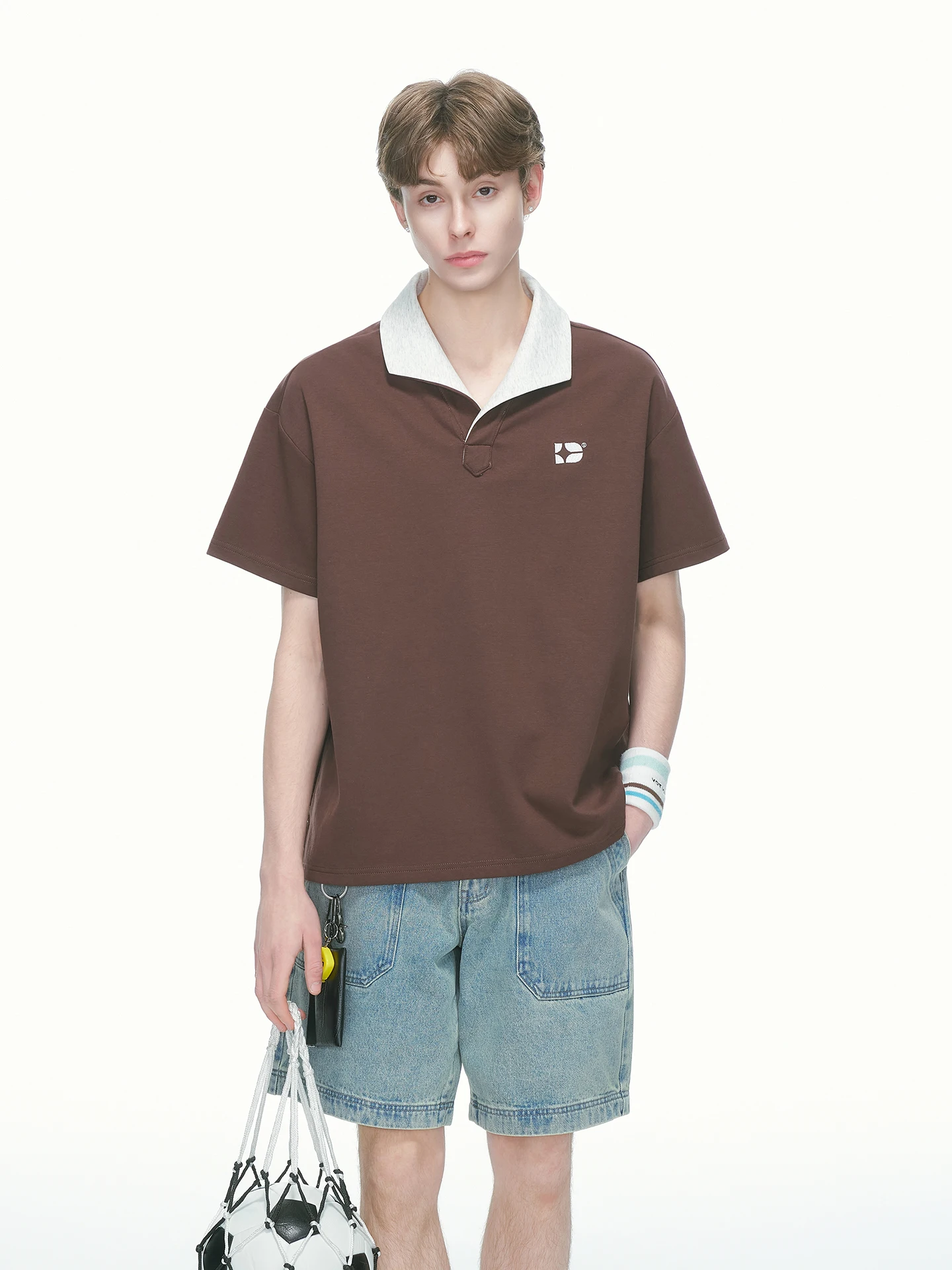 Dream Made Retro Coin Wind Color Collision Casual Short Sleeve  Shirt Men Summer Couple Half Sleeve T-Shirt Upper Body