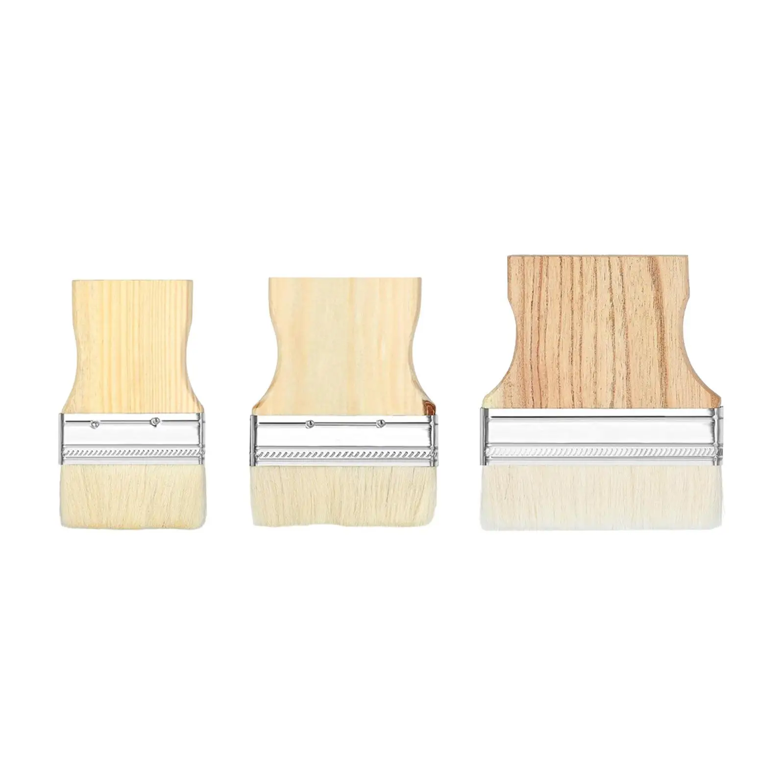 3 Pieces Flat Paddle Paint Brushes Wall Trim Multifunctional DIY Paint Touch Ups Wide Paint Brush for Home Improvement Fences