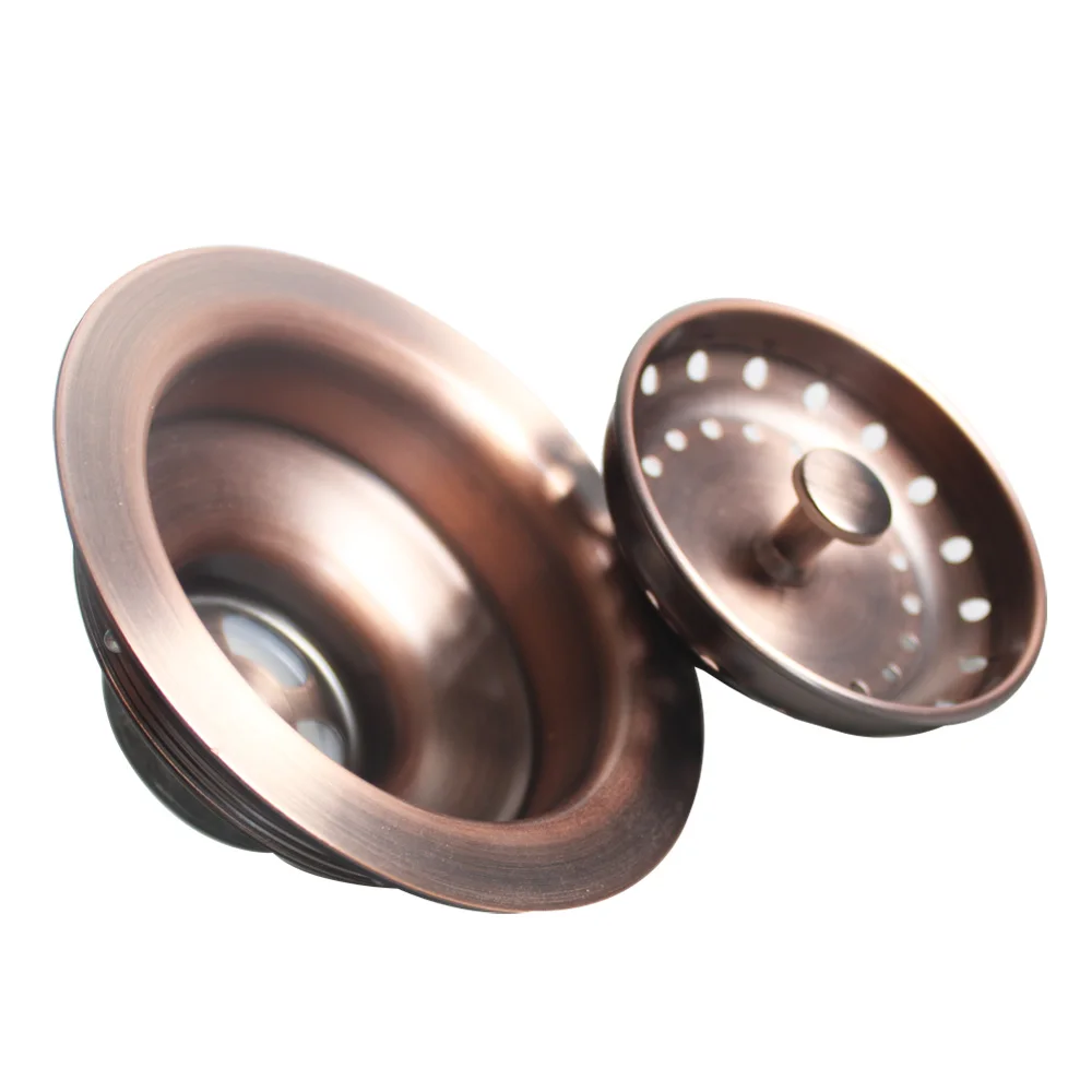Talea Drain Strainer US Type Sink Strainer (3-1/2\'\' Inch) Drainage System114MM Antique Copper Strainer Basket Replacement