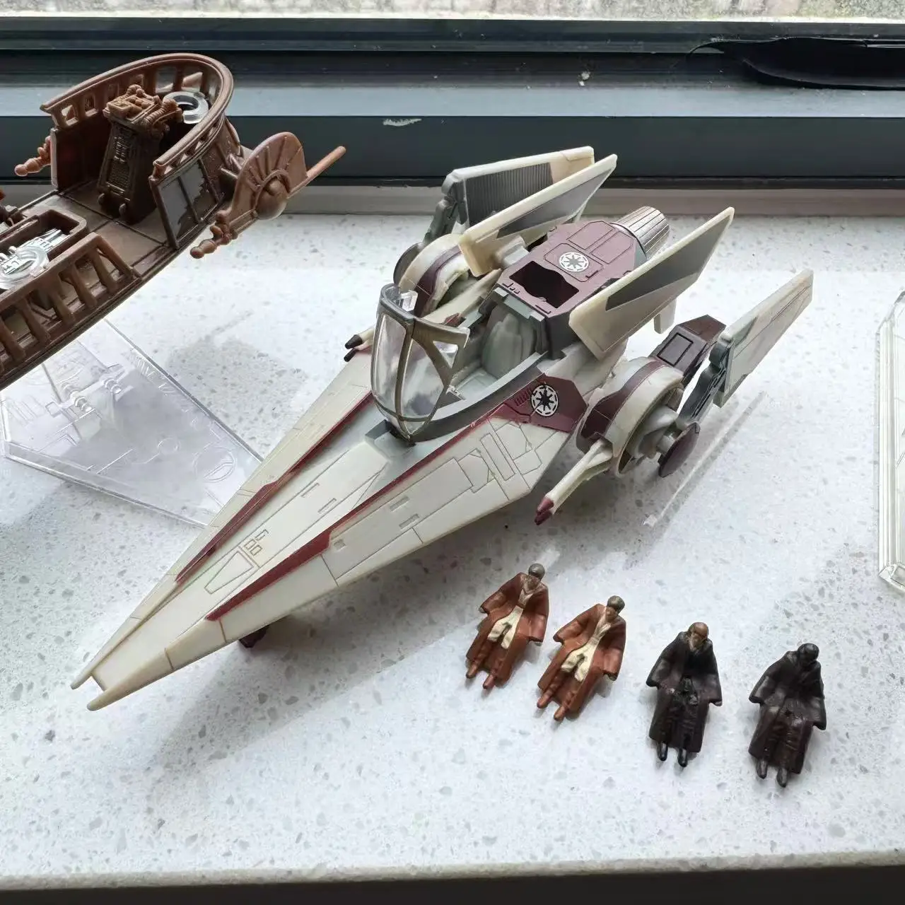 Figura de Ação Original Star Wars Série T 65 X-Wing TIF Starfighter V Wing Starfighter 3.75 Polegadas