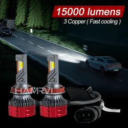 15000LM  9005 9006 H1 H7 H8 LED Headlight LED Car Headlight Auto LED Headlamp120W  White 6500K Waterproof IP65  Dualvision H4