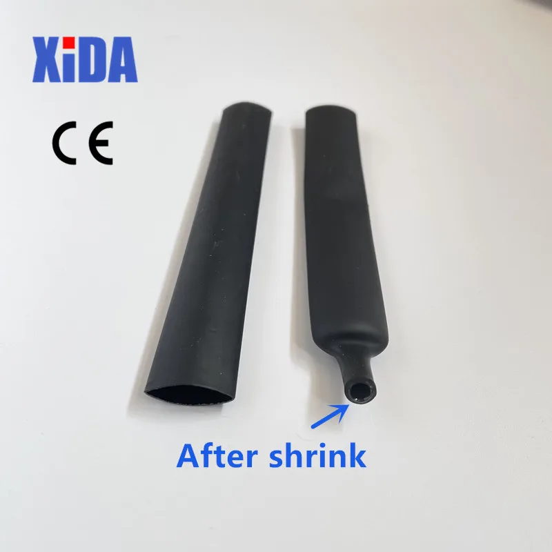 270Pcs 3:1 Red Black Shrink Ratio Dual Wall With Glue Adhesive Lined Heat Shrink Tube Tubing 6 Size Kit Heat Shrinkable Tube DIY