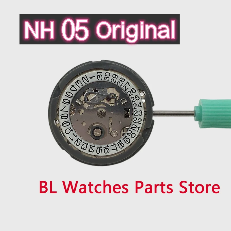 BLIGER New NH05 Lady Watch Movement For Women Automatic Mechanical Watch Original 21 Jewels Watch Parts Date Crown at 3 O\'clock