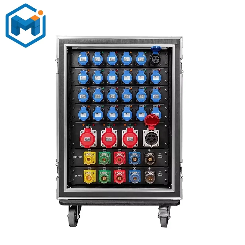 Customizable 24 Road 16A + 4 Road 32A CEE 3pin/5pin Output Power Distribution Box 16/32A Power Distro