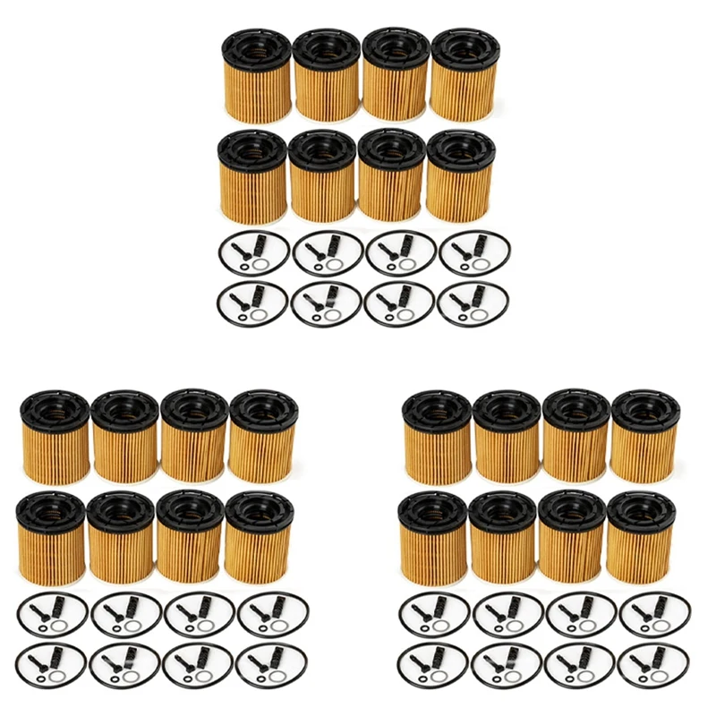 24PCS For KIA K3 Rio 1.6L For Hyundai Elantra 1.5L Oil Filter Assy With Seals 26350-2M000 263502M000 26350 2M000