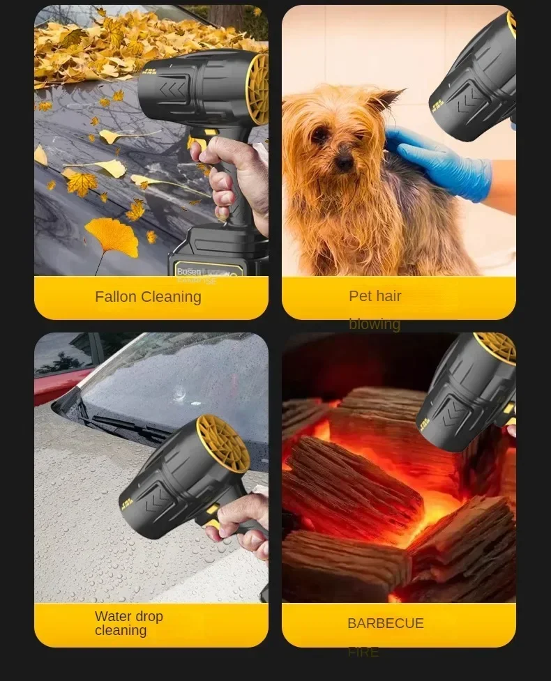 Handheld Blower with High-Powered Lithium Battery for Efficient Water Blowing