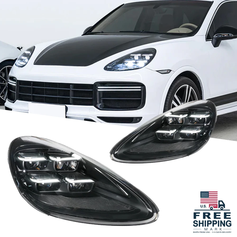

TYPY Car Accessories For Porsche Cayenne Headlights 2011-2017 958LEDMatrix Head Lamps Upgrade 2024 Style