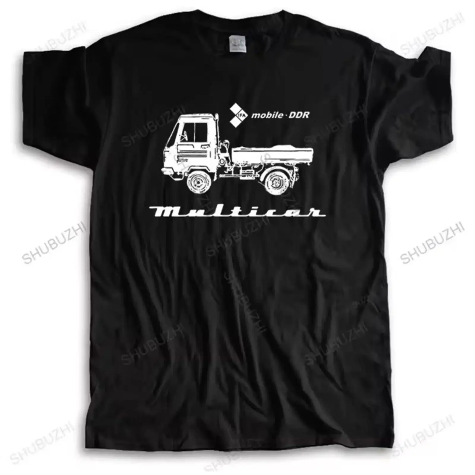 Multicar T Shirt Schwarz Alle Größen East Germany IFA Mobile DDR Kulturerbe vintage Washed streetwear Soft designer clothes