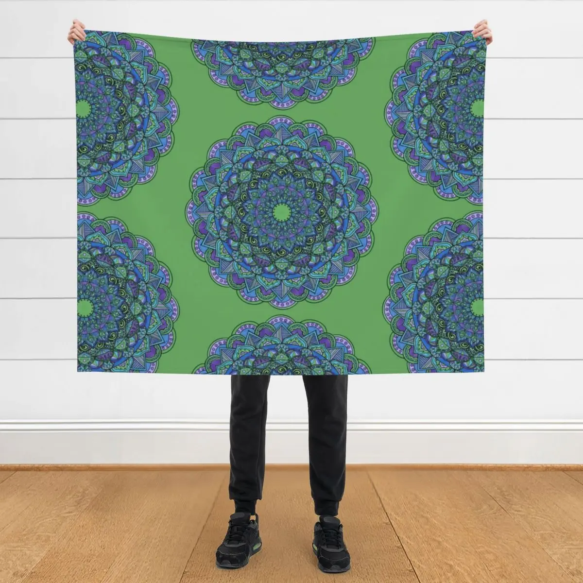 

Peacock Mandala Throw Blanket blankets and throws Fashion Sofas Thermal Blankets